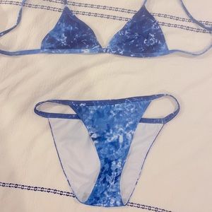 Reformation Maui Bikini Top in Piscine- Small